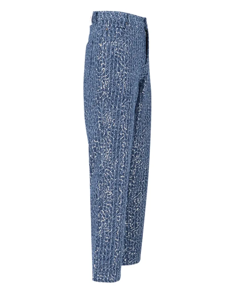 Charles Jeffrey Loverboy Jeans mit Pailletten - Blau Blau