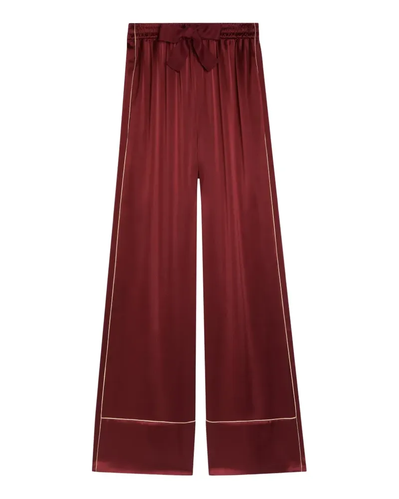 Roksanda Ilincic Nael piping-detail palazzo trousers - Rot Rot