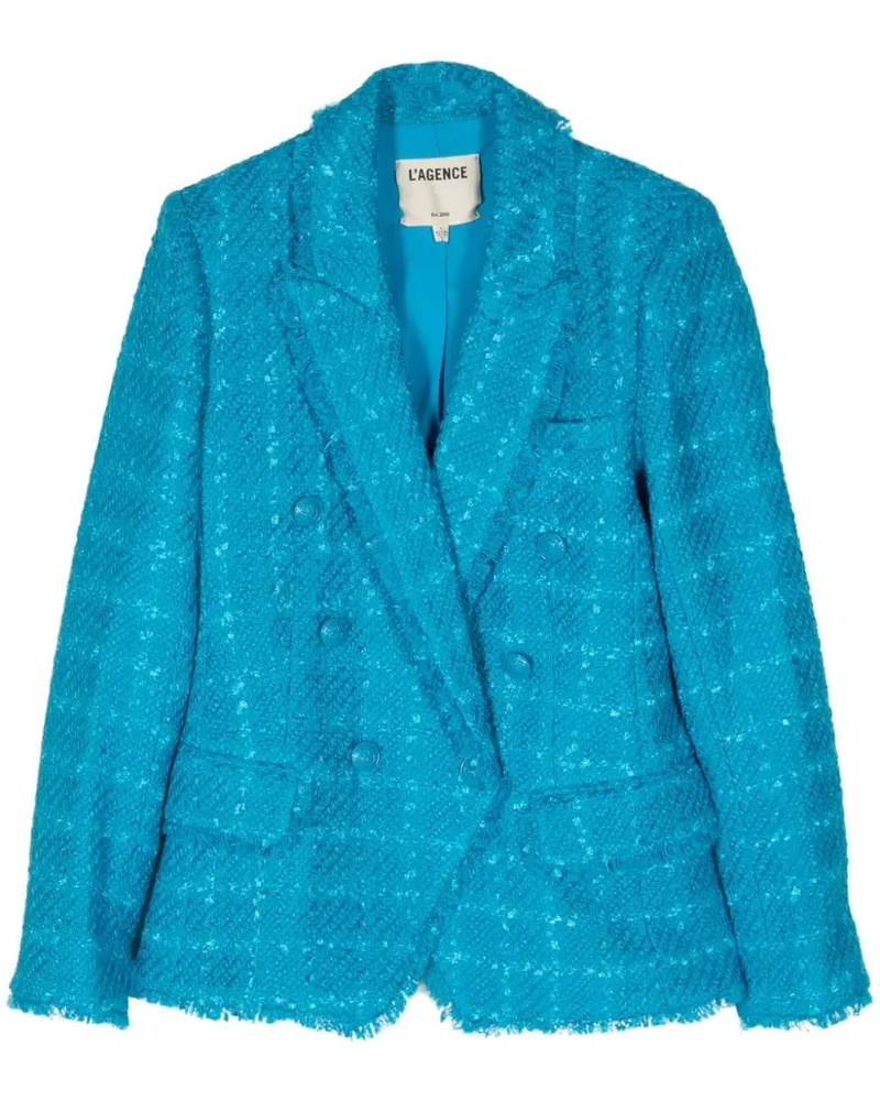 L'Agence Cabanjacke aus Tweed Blau