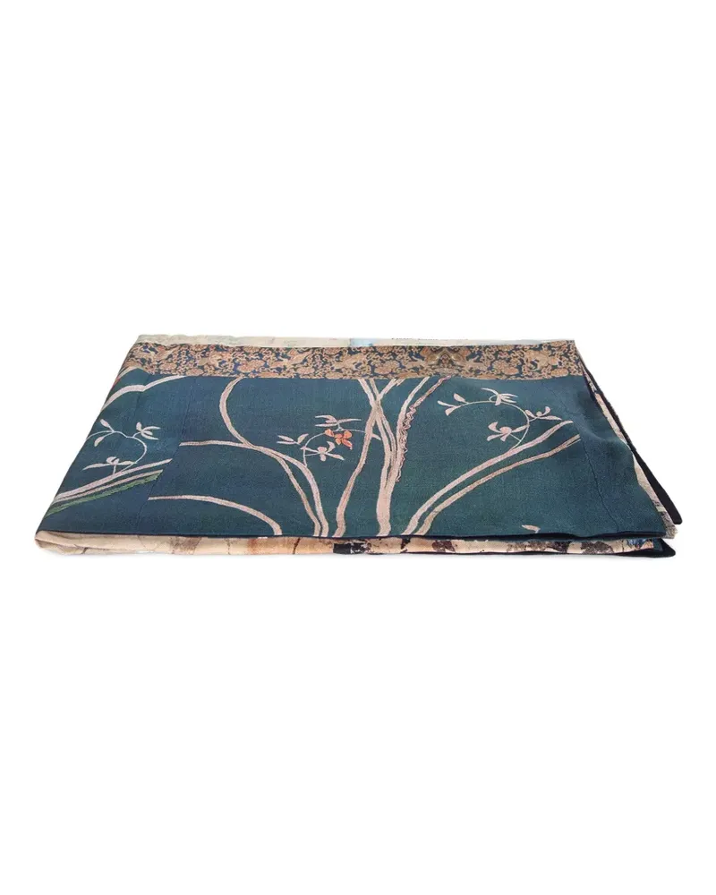 Pierre-Louis Mascia Aloewon Schal mit Blumenprint - Blau Blau