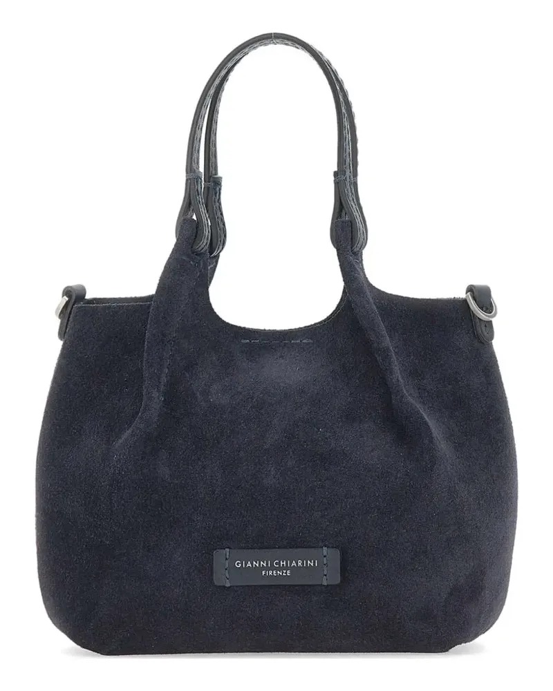 Gianni Chiarini Dua suede tote bag - Blau Blau