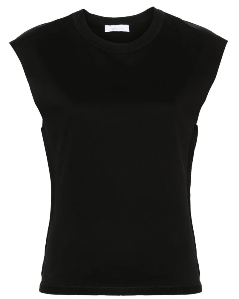 Paco Rabanne T-Shirt mit Kettendetail - Schwarz Schwarz