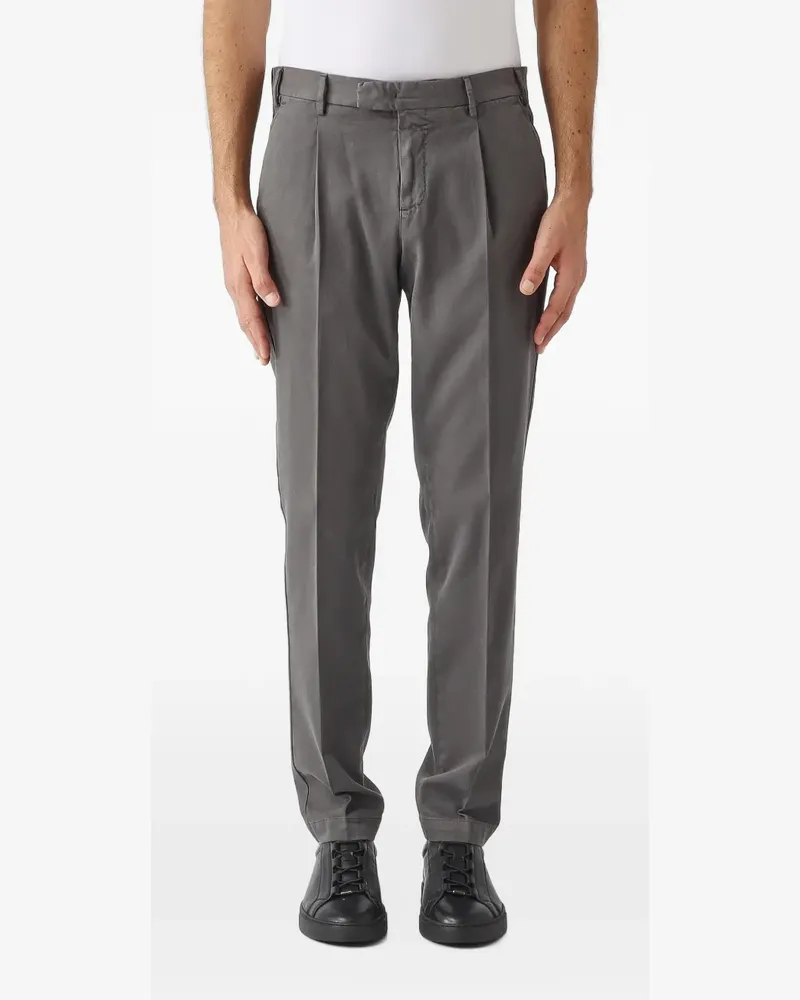 PT TORINO Epsilon pleated pressed-crease trousers - Grau Grau