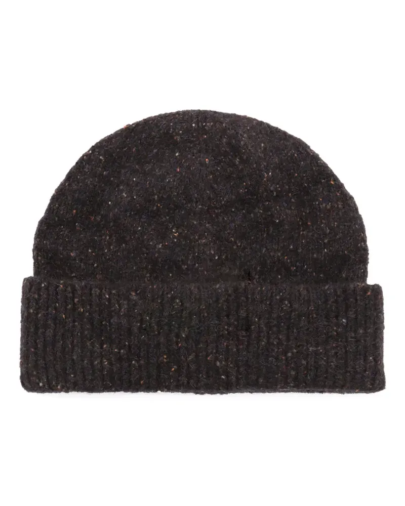 Brunello Cucinelli Melierte Beanie - Braun Braun