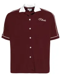 RHUDE Chamonix Mont-Blanc Bowlinghemd Rot