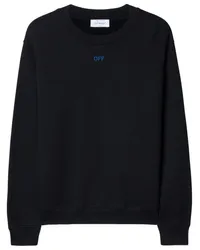 OFF-WHITE Besticktes Sweatshirt aus Bio-Baumwolle Schwarz