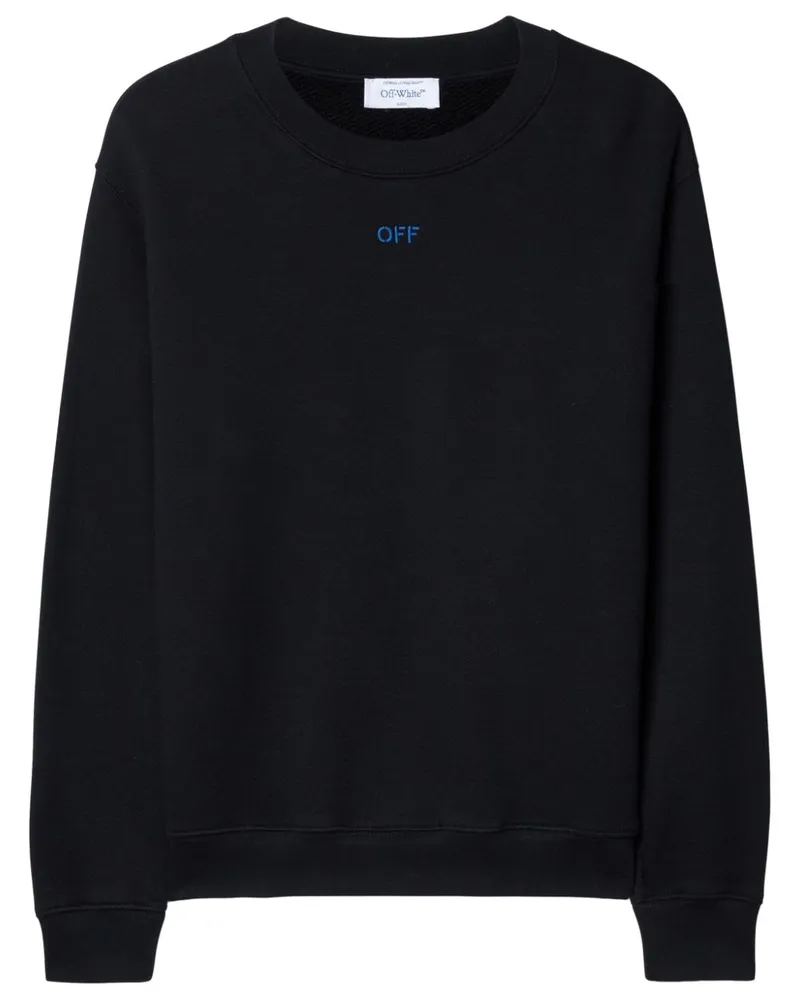 OFF-WHITE Besticktes Sweatshirt aus Bio-Baumwolle - Schwarz Schwarz