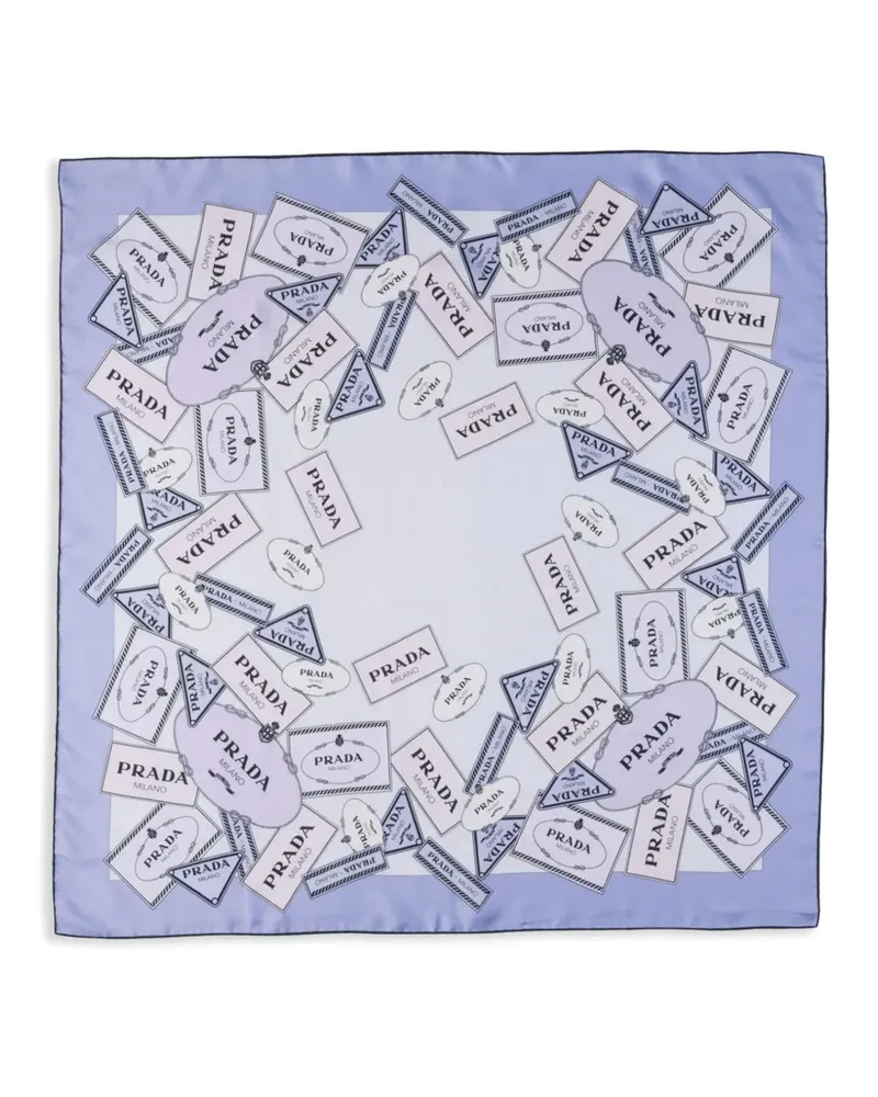 Prada Schal aus Seide - Violett Violett