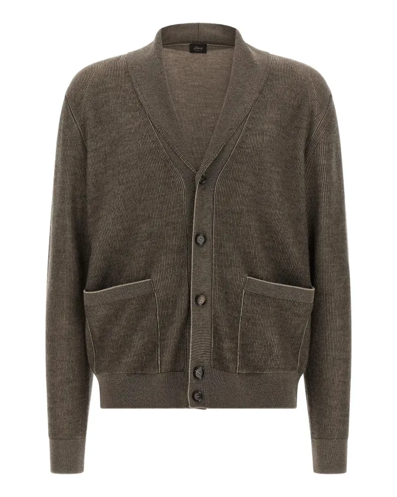 Brioni Vanisé-Cardigan mit Schalkragen - Braun Braun