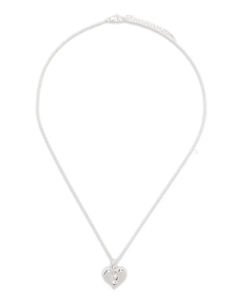 Missoma molten heart-pendant necklace - Silber Silber