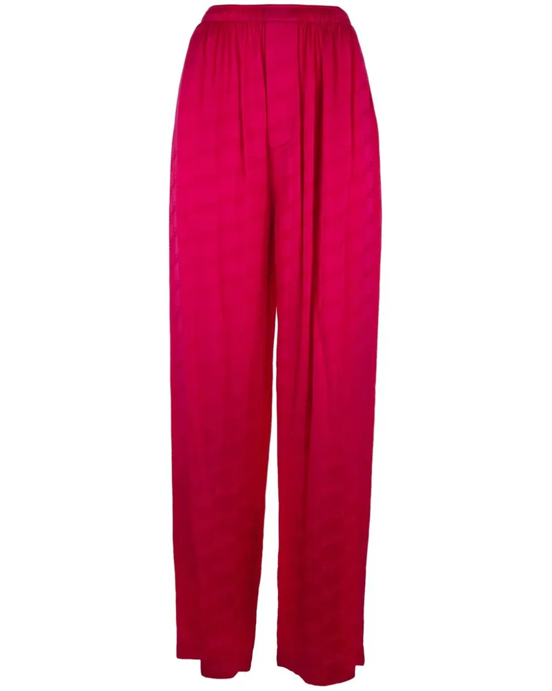 Balenciaga Straight-Leg-Hose mit Falten - Rosa Rosa