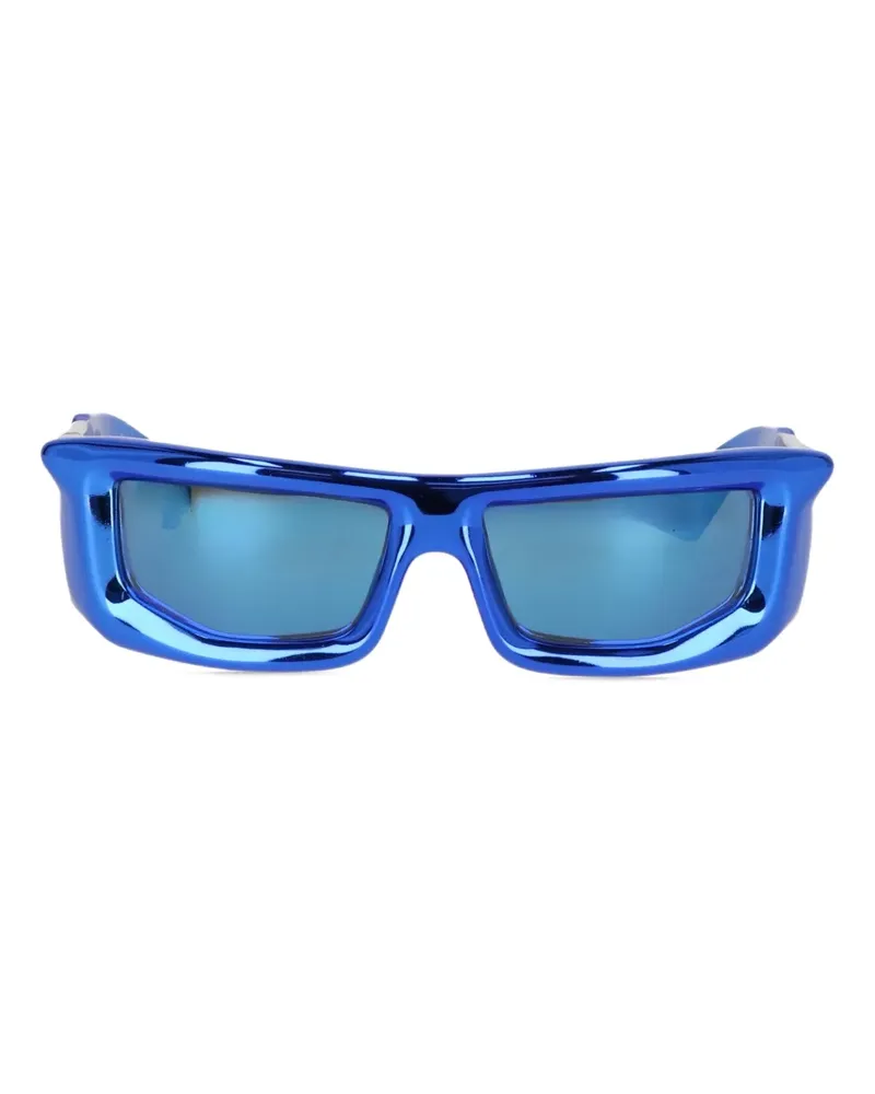 OFF-WHITE Sonnenbrille im Metallic-Look mit Shield-Effekt - Blau Blau