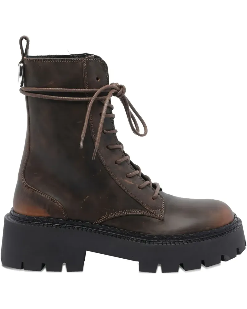 Vic Matié Bikerstiefel mit Schnürung - Braun Braun