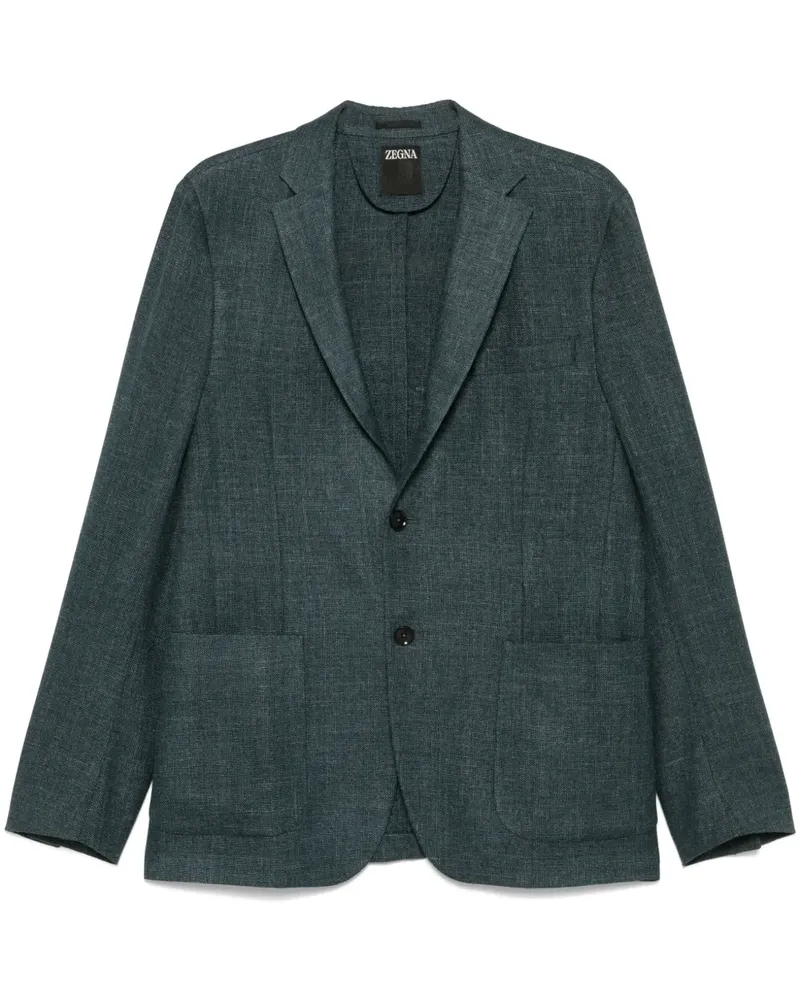 Ermenegildo Zegna Geknöpftes Sakko - Blau Blau