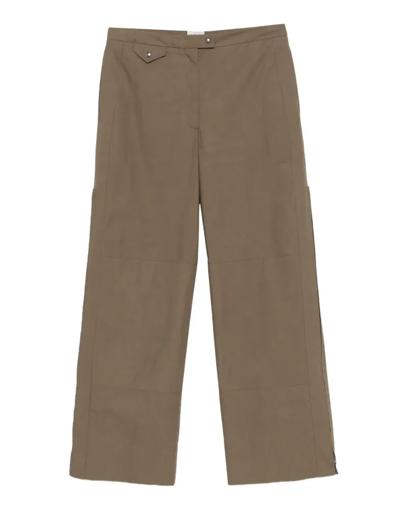 Calvin Klein Gemma Hose mit Reißverschluss - Braun Braun