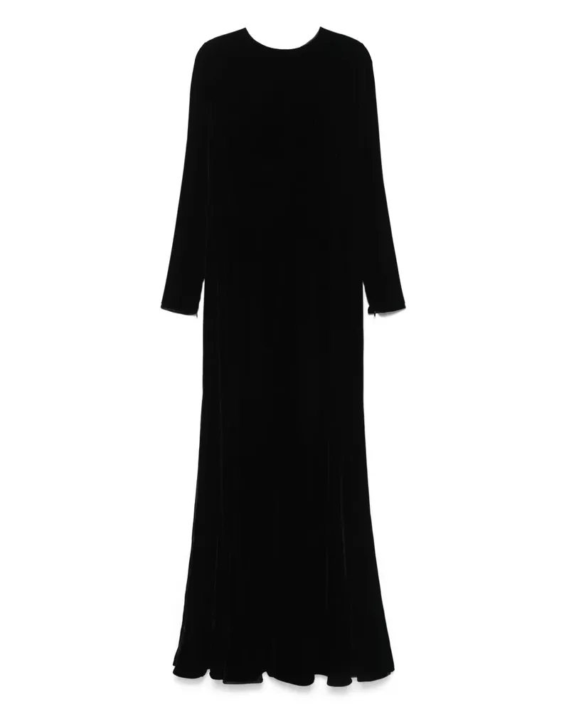 Dolce & Gabbana Maxikleid aus Samt - Schwarz Schwarz