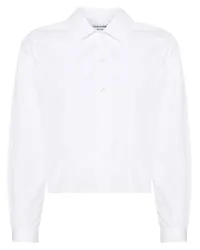 Thom Browne Cropped-Hemd aus Baumwolle Weiß