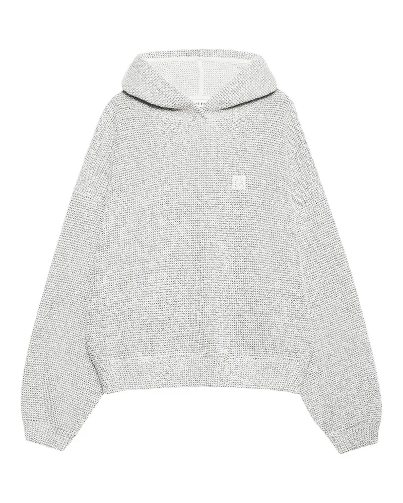 Anine Bing Alec Hoodie mit Monogramm - Grau Grau