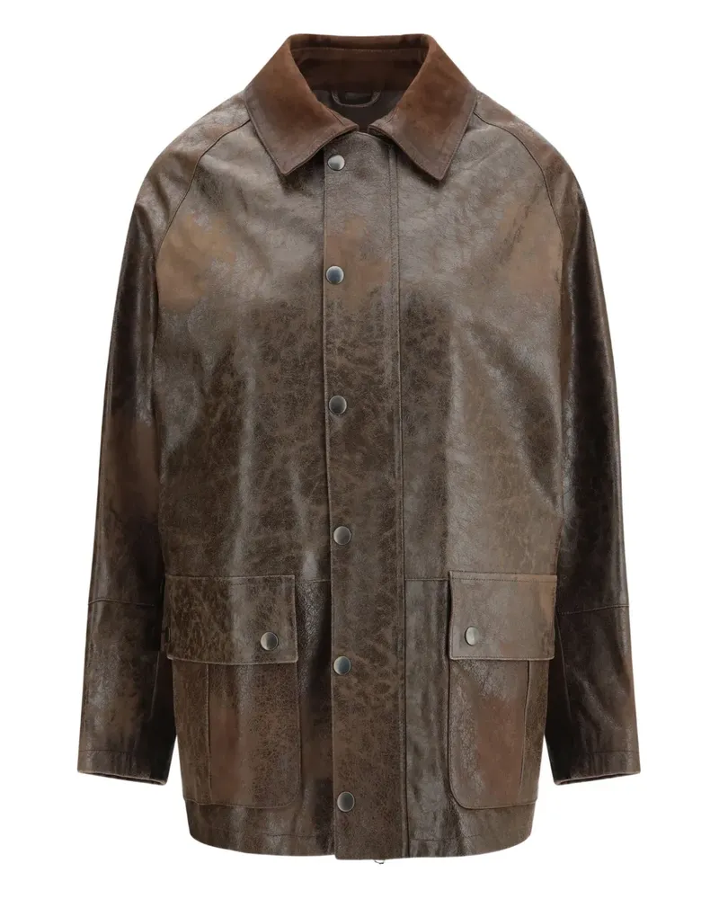 Valstar Lederjacke mit Klappentasche - Braun Braun