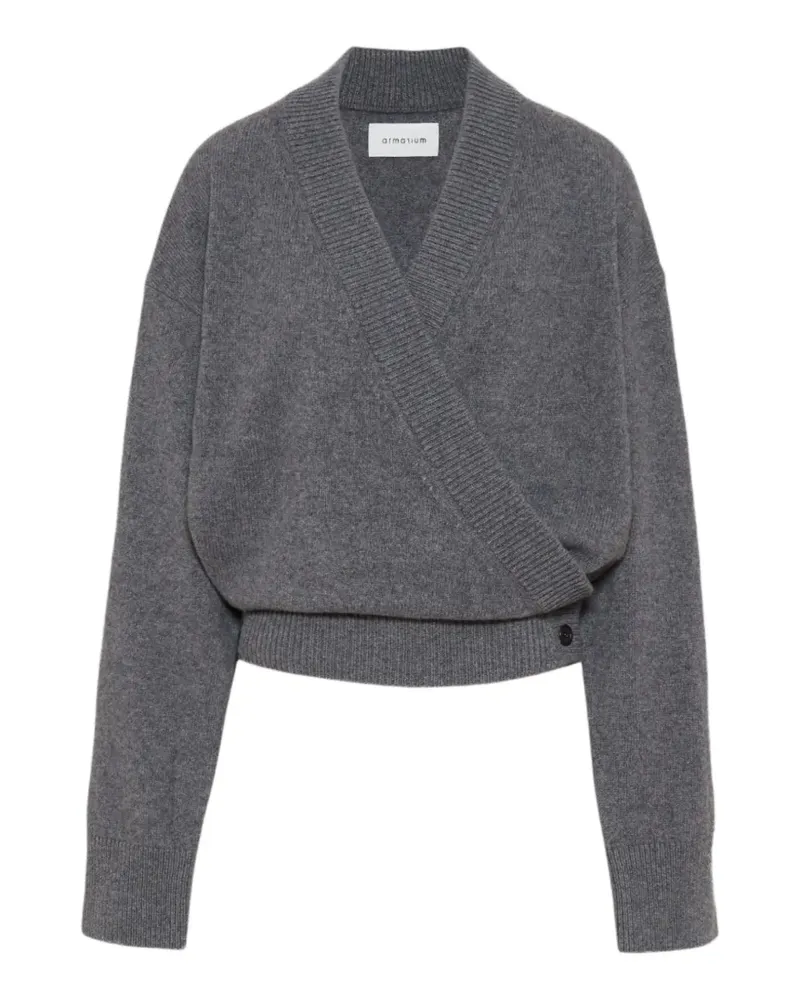 ARMARIUM Elenia wrap-style cardigan - Grau Grau