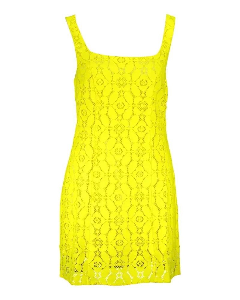 Desigual floral-lace sleeveless mini dress - Gelb Gelb