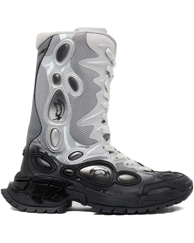 Rombaut Schnürstiefel mit Mesh-Einsatz - Schwarz Schwarz