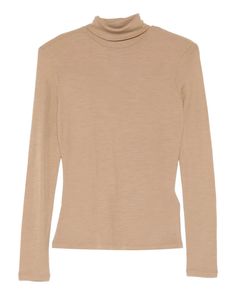Max Mara Oberteil mit Rollkragen - Nude Nude