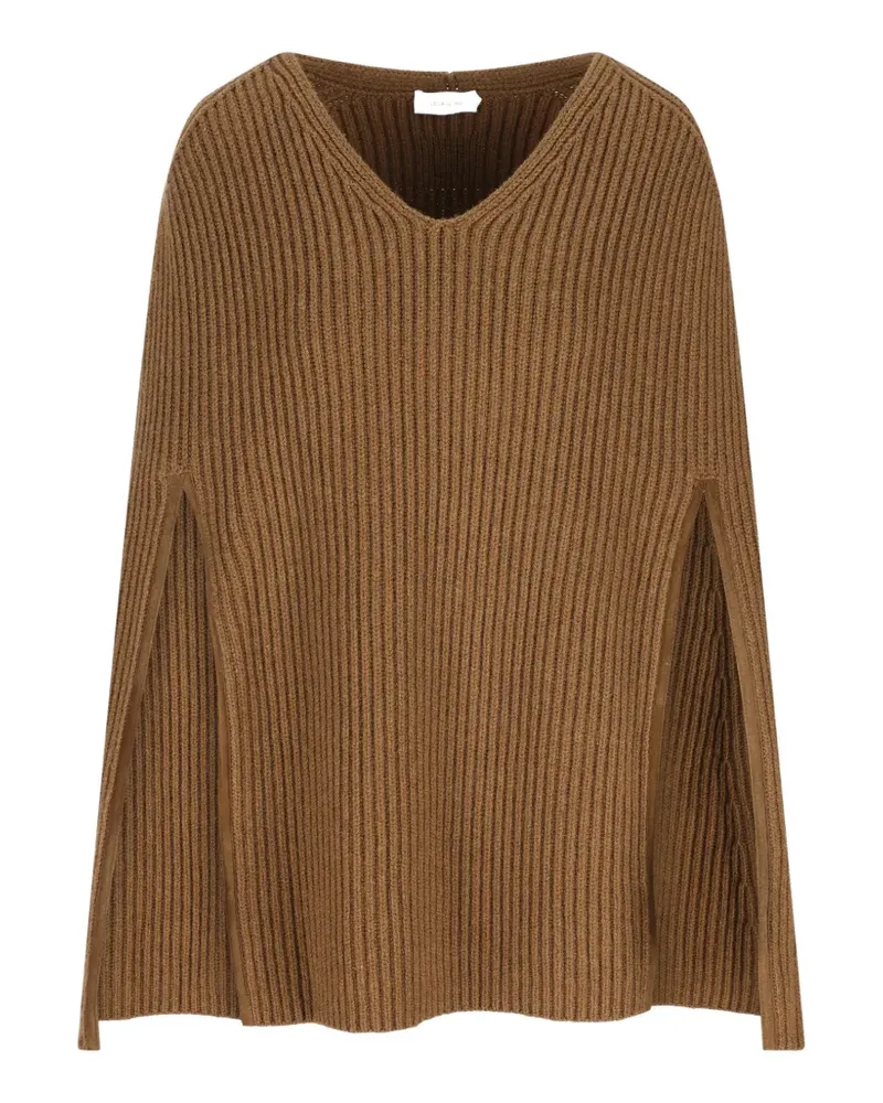 Ferragamo ribbed V-neck knitwear - Braun Braun