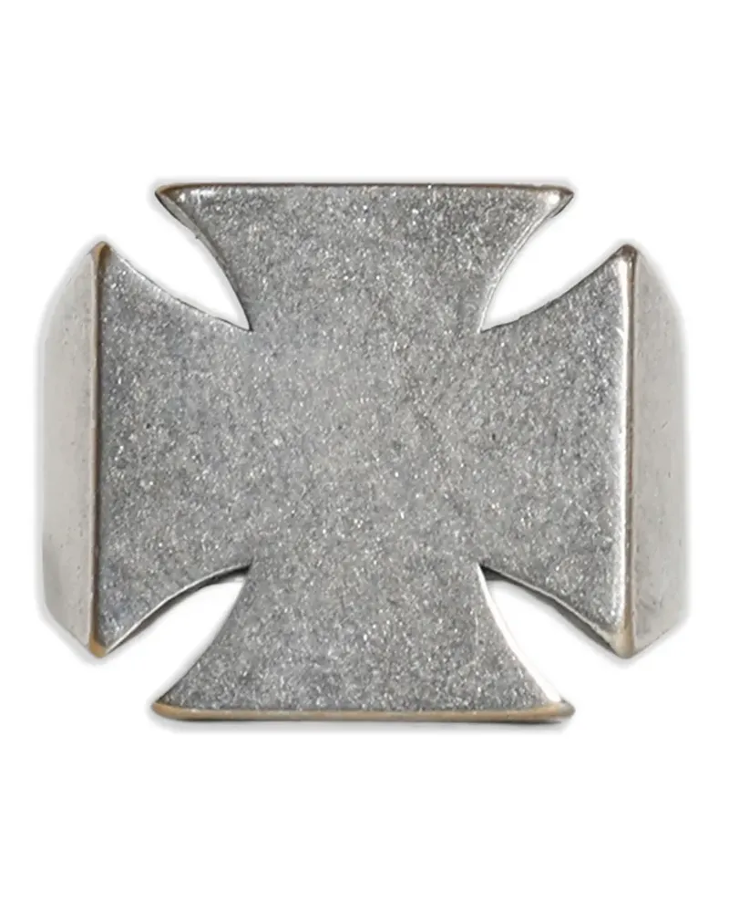 VETEMENTS cross ring - Silber Silber