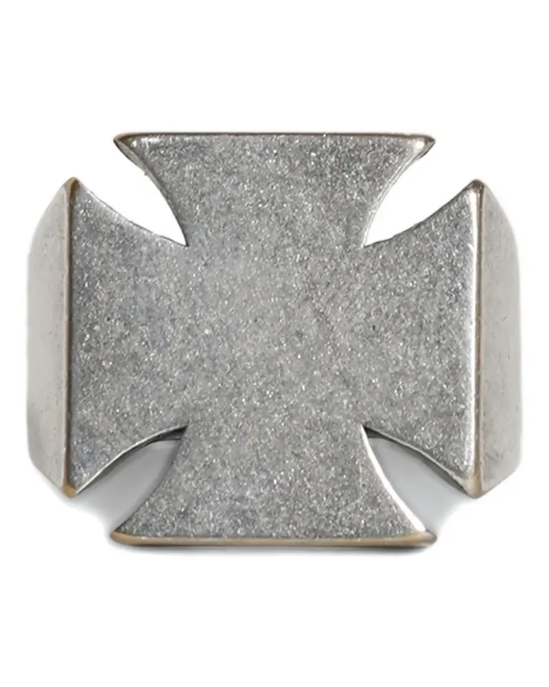 VETEMENTS cross ring - Silber Silber