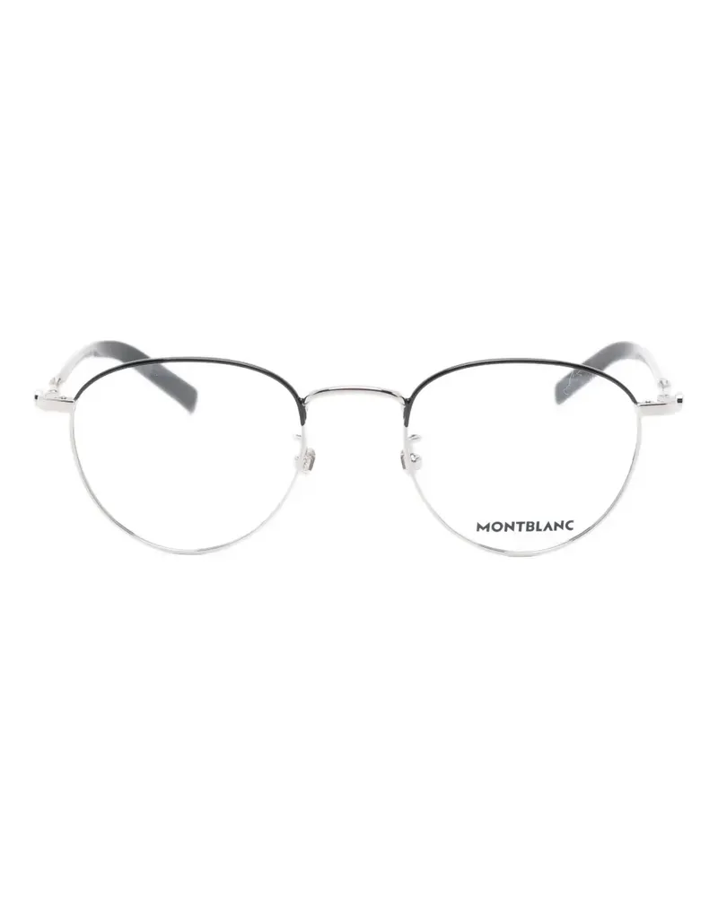 Montblanc Brille mit rundem Gestell - Silber Silber