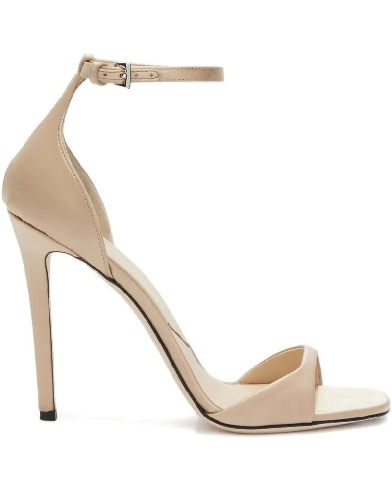 Ermanno Scervino 105mm satin sandals - Nude Nude