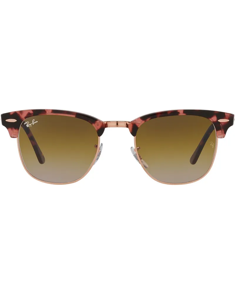 Ray Ban Clubmaster Sonnenbrille mit D-Gestell - Rosa Rosa