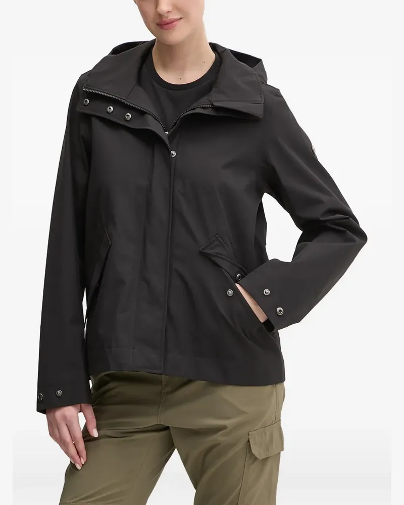 Didriksons 1913 Mabel hooded zip-up jacket - Schwarz Schwarz