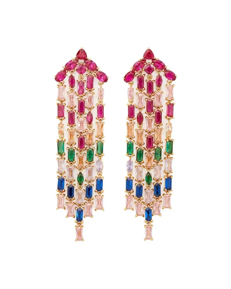 Kate Spade Rainbow Ohrringe mit Fransen - Gold Gold