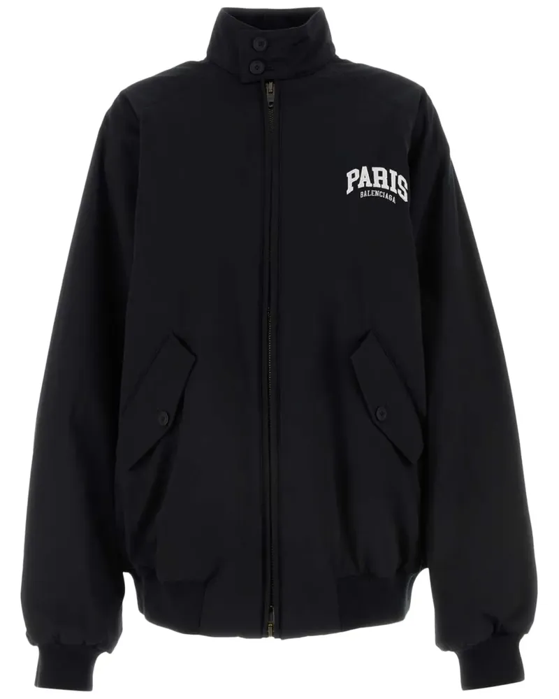 Balenciaga Bomberjacke aus Baumwolle - Schwarz Schwarz