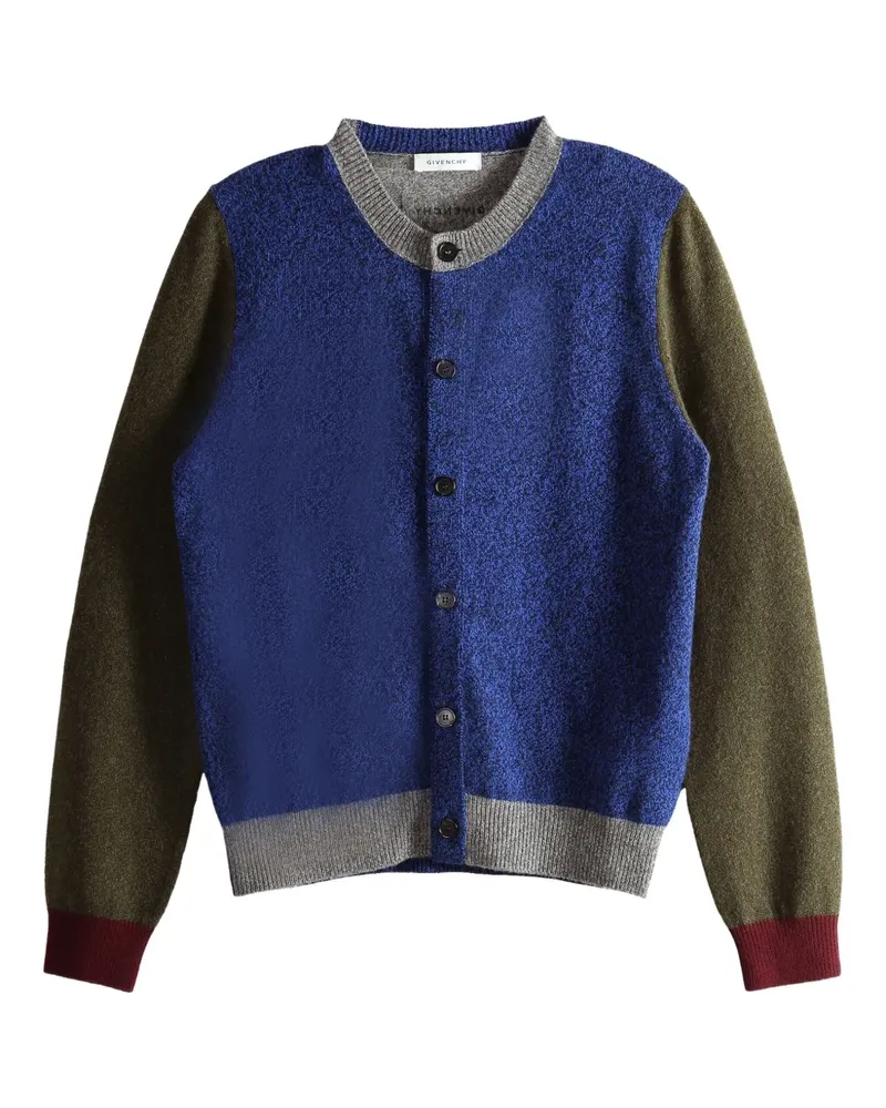 Givenchy Cardigan in Colour-Block-Optik - Blau Blau
