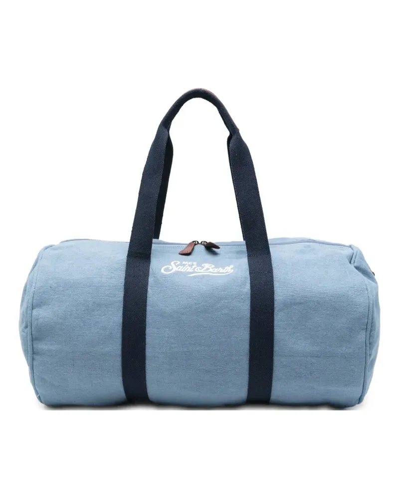 MC2 Saint Barth Jetleg logo-embroidered holdall bag - Blau Blau