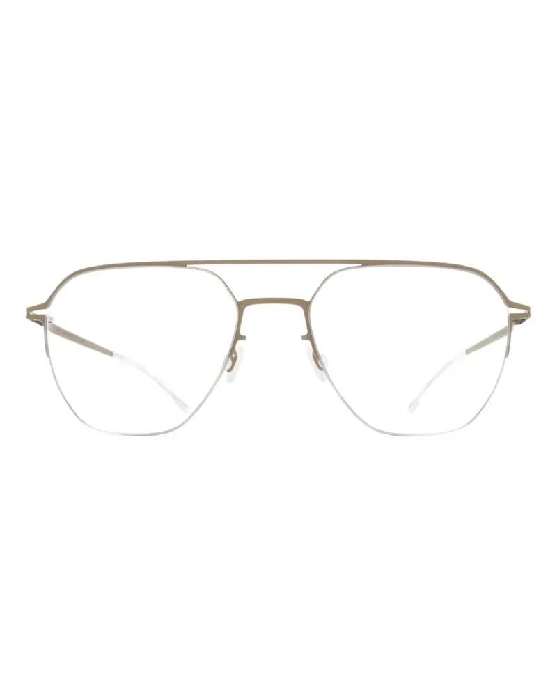 Mykita Imba geometric-frame glasses - Gold Gold
