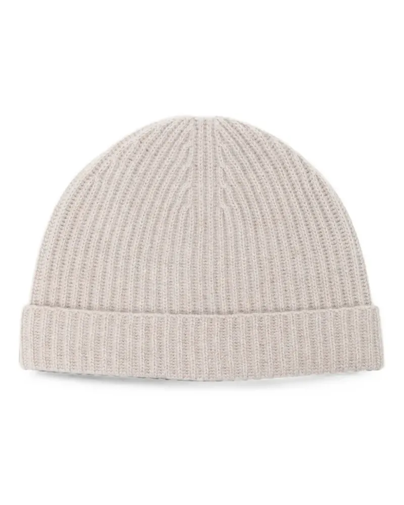 N.Peal Gerippte Beanie - Nude Nude