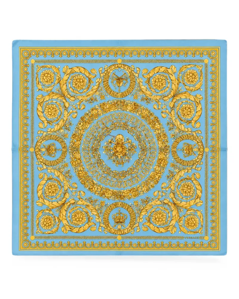 Versace Barocco silk scarf - Blau Blau