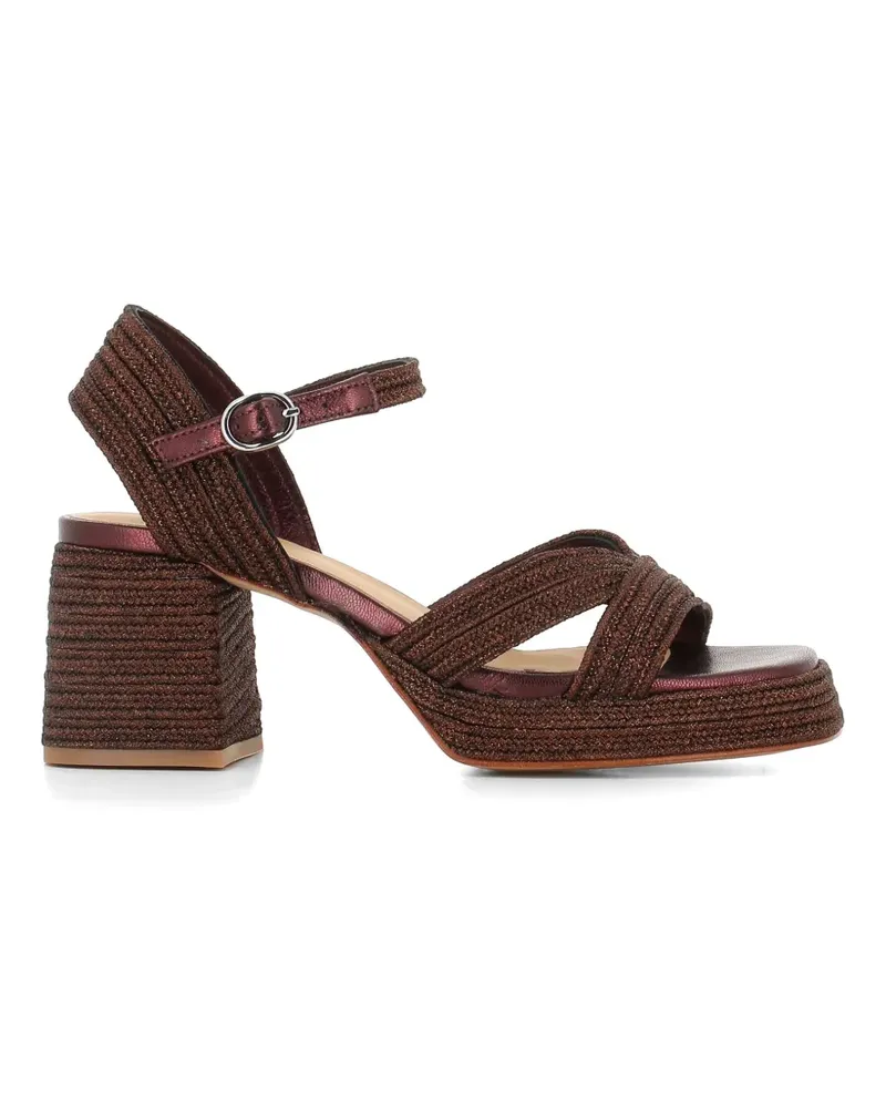 Castañer Vallita woven metallic sandals - Braun Braun