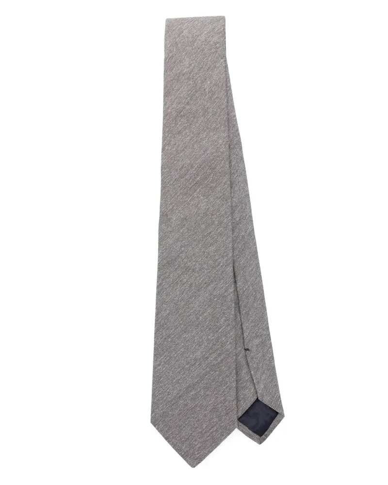 Tagliatore Krawatte aus Seide - Grau Grau