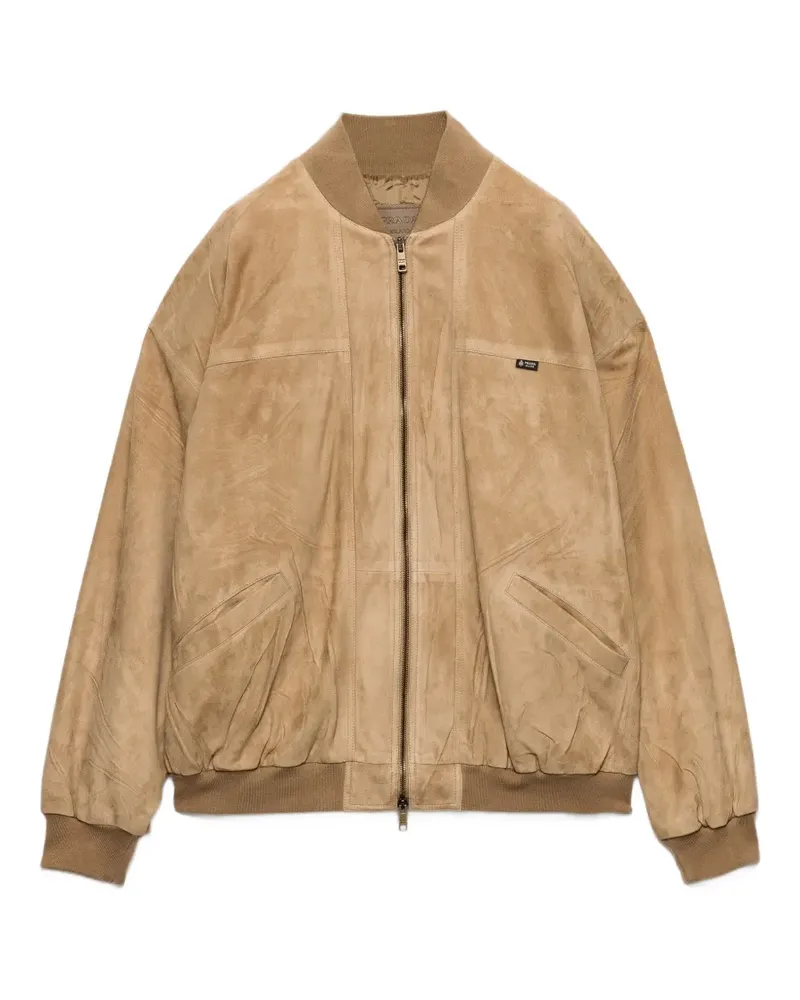 Prada suede jacket - Nude Nude