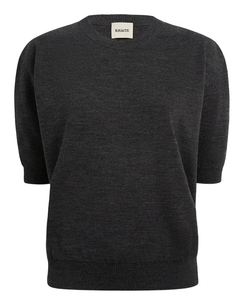 KHAITE Faye short-sleeve sweater - Grau Grau