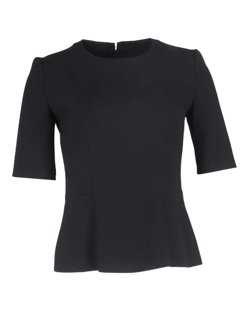 HUGO BOSS peplum short-sleeve top - Schwarz Schwarz