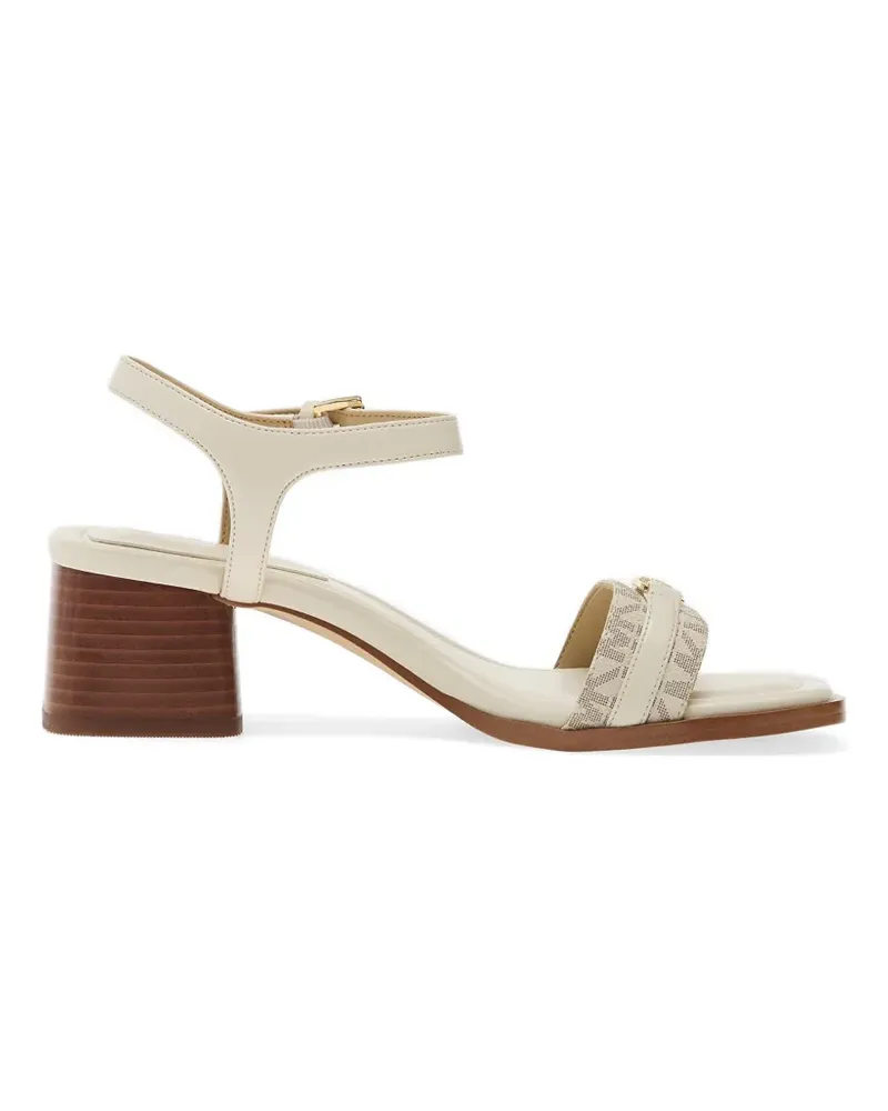 Michael Kors monogram-pattern buckle-fastening sandals - Nude Nude