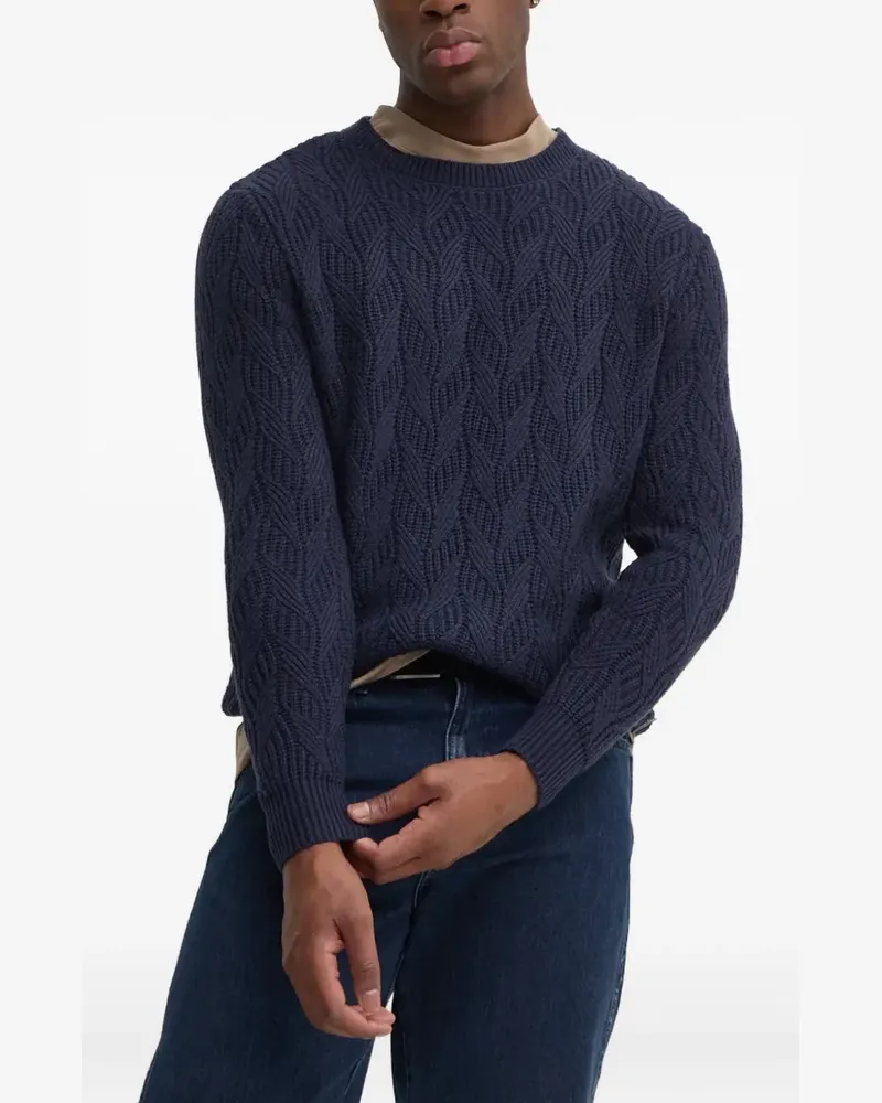 Guess Texturierter Strickpullover - Blau Blau