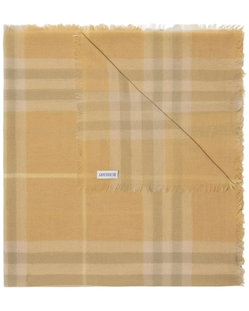 Burberry Schal mit Vintage-Check - Gelb Gelb