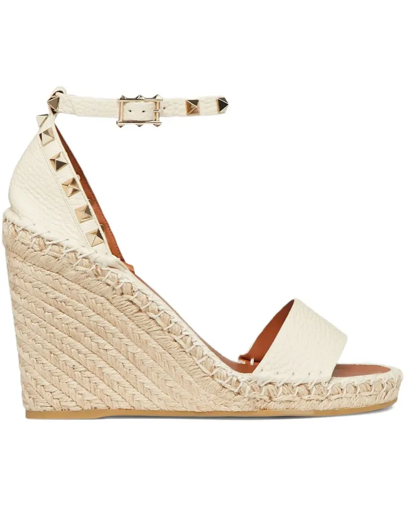 Valentino Garavani Double Rockstud Sandalen 105mm - Nude Nude